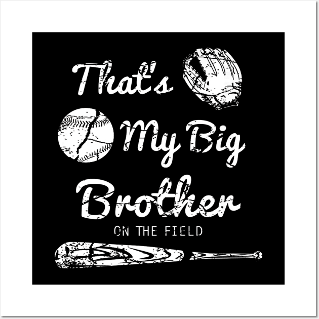 Baseball Shirt For Kids Big Brother Little Brother Shirts Wall Art by Vigo